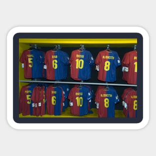 Nou Camp, Barcelona, Club Shirts Sticker